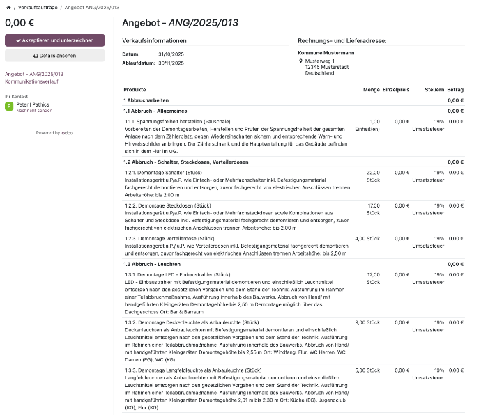 GAEB Basis Import / Export
